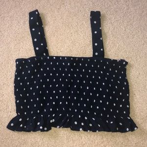 Polka dot cropped tank